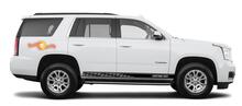 Racing rocker panel stripes vinyl decals stickers for GMC Yukon 2