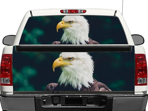 American Bald Eagle Rear Window OR tailgate Decal Sticker Pick-up Truck SUV Car