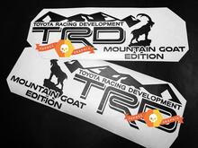Pair of TRD Mountains Goat Edition Side Vinyl Decals Stickers for Toyota 4Runner Tundra Tacoma FJ Cruiser 2
