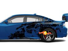 Dodge Challenger Charger ScatPack style Splash Grunge Stripes Kit Hell Cat Vinyl Sticker Decal Graphic 3