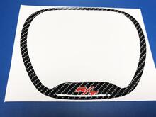 Steering WHEEL TRIM RING Carbon imitation with Red R/T domed Sticker Decal Dodge 2