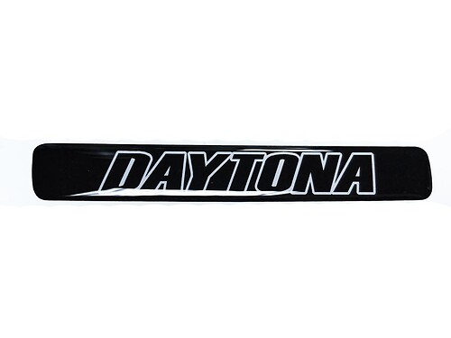 One Steering Wheel White and Black Daytona Challenger Charger emblem domed Sticker Decal