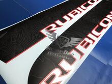 Pair of Topographic Map Jeep WRANGLER JK UNLIMITED RUBICON RECON Decal Sticker 3