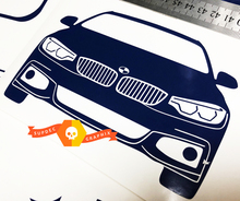 BMW 3 4 F30 F32 F33 F36 Bayerische Motoren Werke AG decal sticker
 3