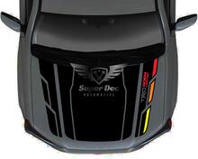 Vintage Old Style Hood Vinyl decal sticker for TRD 4Runner 4x4 PRO Sport Off Road  fit to 5th Generation NO Scoop! 3