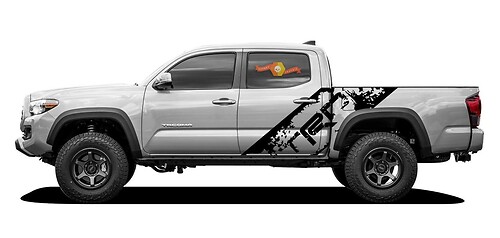 TRD grunge distressed splash style for Toyota Tacoma 16-21