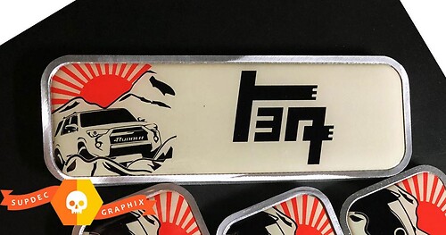 Toyota TEQ 4Runner Metal Aluminum Badge Bed Side Emblem Aluminium