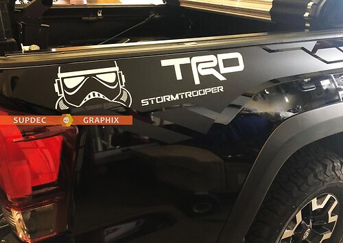 TRD 4x4 off road Stormtrooper Edition vinyl Sticker Decal