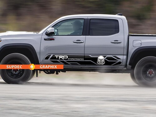 TRD 4x4 Purge Trooper helmet Side Rocker Panel vinyl Sticker Decal
