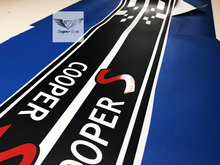 Stripes Cooper S Vinyl Sticker Decal stripe KIT 2 side fit to MINI COOPER 2