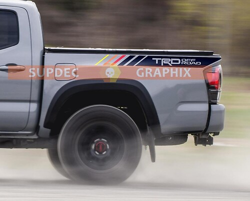 TRD Vintage 4x4 Off Road Sport Limited Side Vinyl Stickers Decal fit to Tacoma 2013-2024 or Tundra 2016-2024
