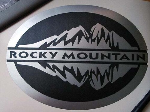 Rocky Mountain 5 inch Decals for Jeep Wrangler Rubicon Door STICKERS VINYL