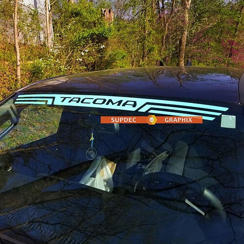 Tacoma ପ୍ରଦର୍ଶନା ଏଞ୍ଜେଲ୍ ଷ୍ଟ୍ରାଇପ୍‌ଗୁଡ଼ିକ ଟାକୋମା ଭିନ୍ୟଲ୍ ଷ୍ଟିକର୍ ଡିକାଲ୍ Toyota Tacoma 16-19 ପାଇଁ ମିଳିବ।
