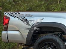 TRD Off Road With Tire tracks side 4x4 off road PRO Sport 3 colors Vinyl Stickers Decal 2