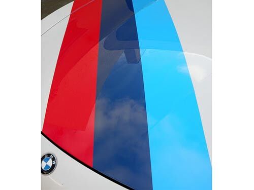 Three Color Stripe Hood Sticker Decal BMW Motorsport M3 M5 M6 X5 E30 E36