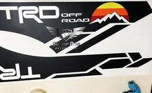 Vintage TRD 4x4 PRO Sport Off Road Side Vinyl Stickers Decal fit to Tacoma 13-2020 or Tundra 13-2020 2