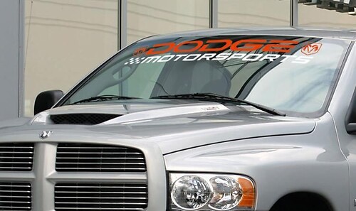 DODGE MOTORSPORTS RAM 3500 1500 2500 SRT Windshield Sticker Decal