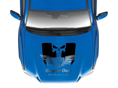 TRD Punisher 4x4 PRO Sport Off Road Hood Vinyl Stickers Decal fit to Toyota Tacoma 2016 - 2020