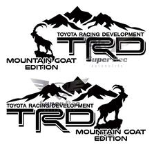 Pair of TRD Mountains Goat Edition Side Vinyl Decals Stickers for Toyota 4Runner Tundra Tacoma FJ Cruiser 2 2