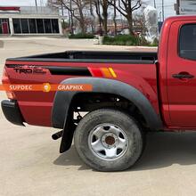 Pair TRD Off Road Mountains Vintage stripes for Tacoma Side Vinyl Stickers Decal fit to Toyota Tacoma 2005–2015 3