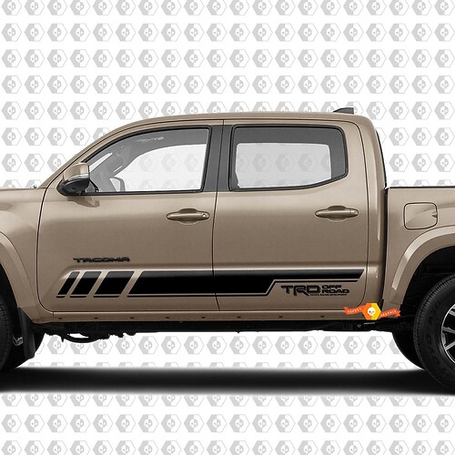 Stripes for Tacoma Side Rocker Panel Vinyl Stickers Decal fit to Toyota Tacoma TRD Off Road Pro Sport