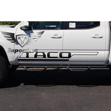 TACO Bed Side Stripes Vinyl Stickers Decal Kit for Tacoma TRD 2