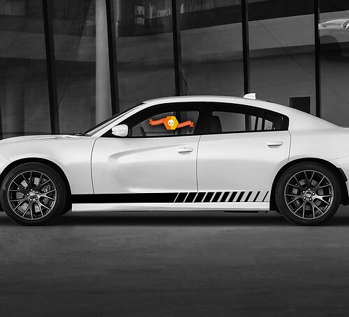Dodge Script Stripe Rocker Panel Side Band Decal Sticker for Hemi Daytona RT GT Mopar graphics