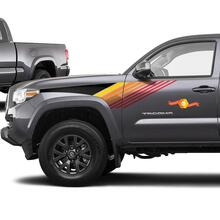 Toyota Tacoma Lines Vintage Retro Stripes Decal Sticker Graphic Side Bed Stripe Body Kit For Tacoma 3d Gen 2