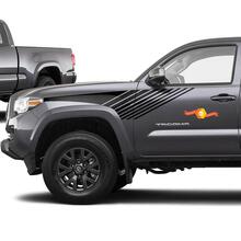Tacoma Lines Stripes Retro Decal Sticker Graphic Side Bed Stripe Body Kit For Toyota Tacoma 2016-2020 2 2