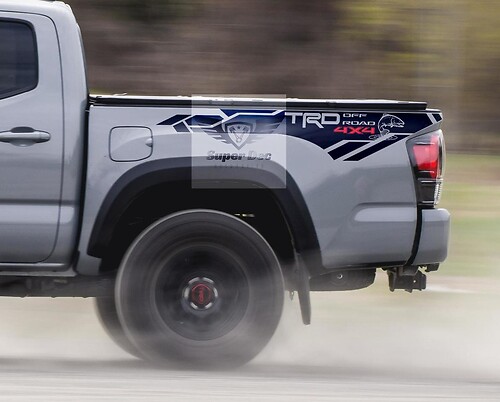 TRD Trout Edition 4x4 PRO Sport Off Road Side Vinyl Stickers Decal fit to Tacoma 2013 - 2020 or Tundra 2013 - 2020