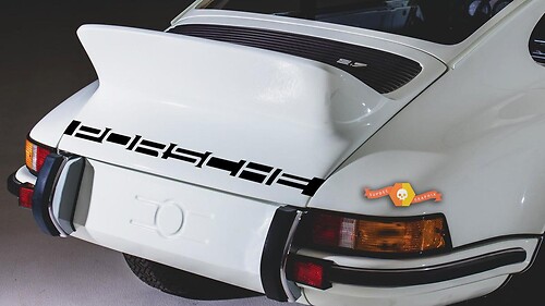 Porsche 911 Rear Stripe Letters Decal Sticker