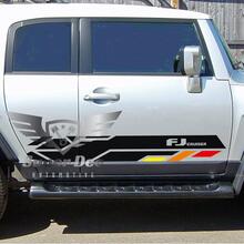 Toyota FJ Cruiser Vintage Side Vinyl Stickers Decal 2