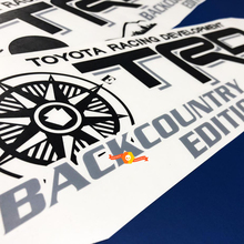 Toyota Racing Development TRD Backcountry edition 4X4 bed side Mountains Compass tree Graphic decals stickers for Tacoma 2016 - 2020 3