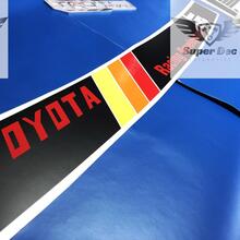 Toyota TRD TEQ Racing Development Vintage Old Style logo Windshield Sticker Decal Sun Strip Visor Windscreen Banner for Tacoma Tundra 2