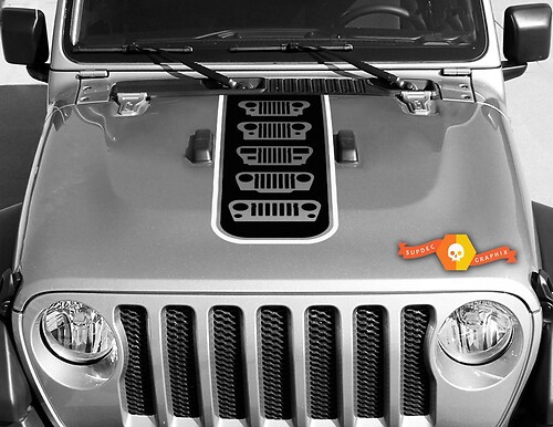 Jeep JT Gladiator Three O Five (305) Edition evolution of Jeep Gladiator Vinyl Sticker Decal