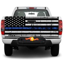Thin Blue Line Flag Graphic Rear Window OR tailgate Decal Sticker Pick-up Truck SUV Car
 2