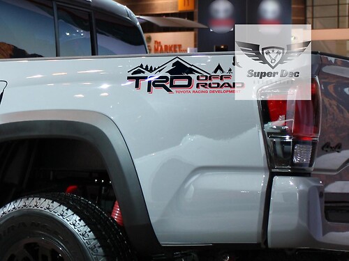 TRD 4x4 PRO Sport Off Road Camp Edition Mountains Forest Side Vinyl Stickers Decal fit to Tacoma Tundra 4Runner #2