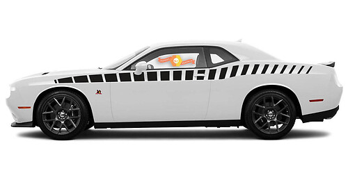2X Dodge Challenger R/T strip comb Stickers Decals Stripe Vinyl Graphics 
