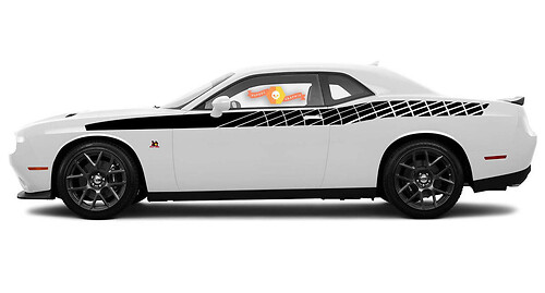 2 X Dodge Challenger R/T strip comb scat pack Stickers Decals Stripe Vinyl Graphics  Scatpack
