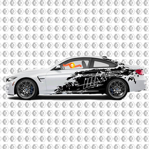 Unique Splash Grange Graphics Kit for BMW 4 series F32 Coupe M4 M Power