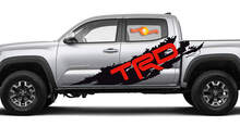 Pair TRD Sport PRO Off Road Splash 2 colors for Tacoma Side Vinyl Stickers Decal fit to Toyota Tacoma Tundra 2