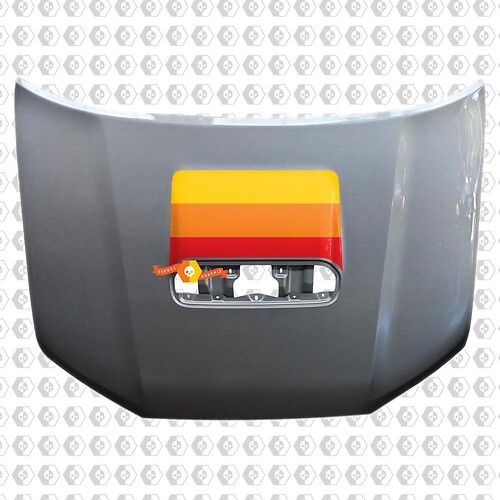 Toyota 4runner 5th Gen TRD Sport PRO Hood Scoop Racing Vintage Old School Colors Sticker Decal Graphics 2013 2016 2017 2018 2019 2020