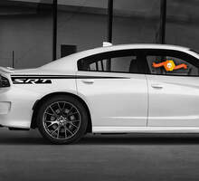 Dodge Charger Straight R/T Hemi SRT Decal Sticker Complete Graphics Kit fits to models 2015-2020 3
