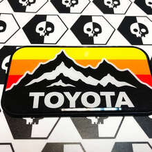 New Toyota Mountains Vintage Colors Badge Emblem Domed Sticker Decal with High Impact Polystyrene 3