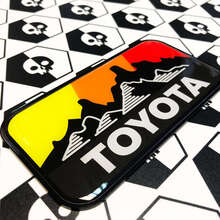 New Toyota Overland Mountains Vintage Colors Badge Emblem Domed Sticker Decal with High Impact Polystyrene 2