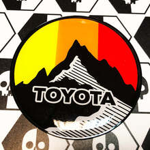 ନୂ Toyota ସନ୍ ପର୍ବତ Vintage ରଙ୍ଗ Badge ଏମ୍ବଲେମ୍ ଡୋମ୍ଡ ସ୍ଟିକର୍ ଡେକାଲ୍ ହାଇ ଇମ୍ପାକ୍ଟ ପୋଲିସ୍ଟାଇରେନ୍ସ ସହିତ
 3
