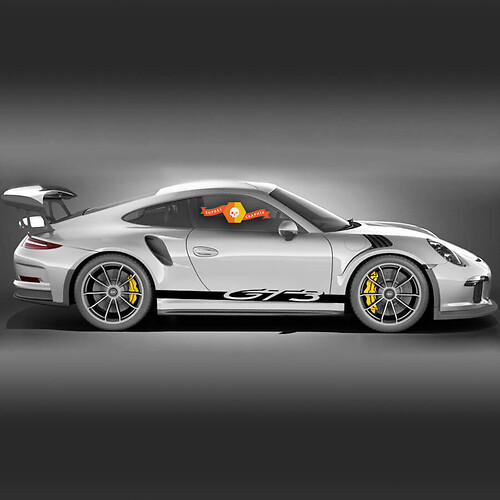 Porsche 911 GT3 Side Stripes Kit Decal Sticker