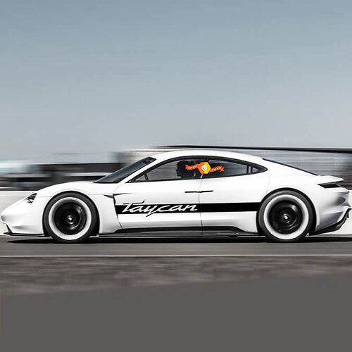 Porsche Taycan Side Stripes Kit Decal Sticker 