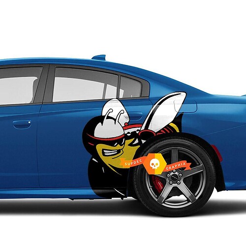 Full color Scat Pack Scatpack Dodge Charger or Challenger Side Decals Stickers