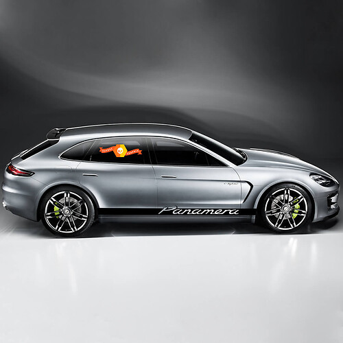 Porsche Panamera Side Stripes Kit Decal Sticker 